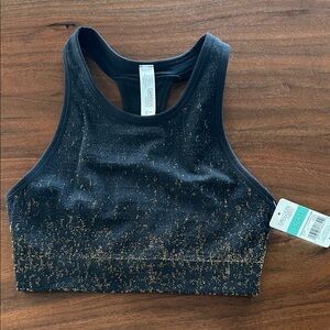 Danskin Sports Bra with Gold Accents